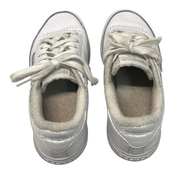 Reebok Women’s Club C White Leather Double Classic Platform Tennis Shoes 7.5 - Picture 8 of 15